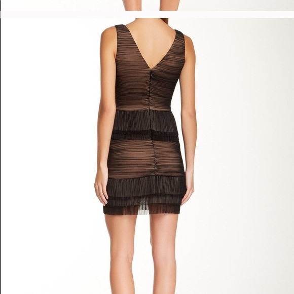 BCBG NWOT Sven micropleat minidress navy teal S - Picture 3 of 10